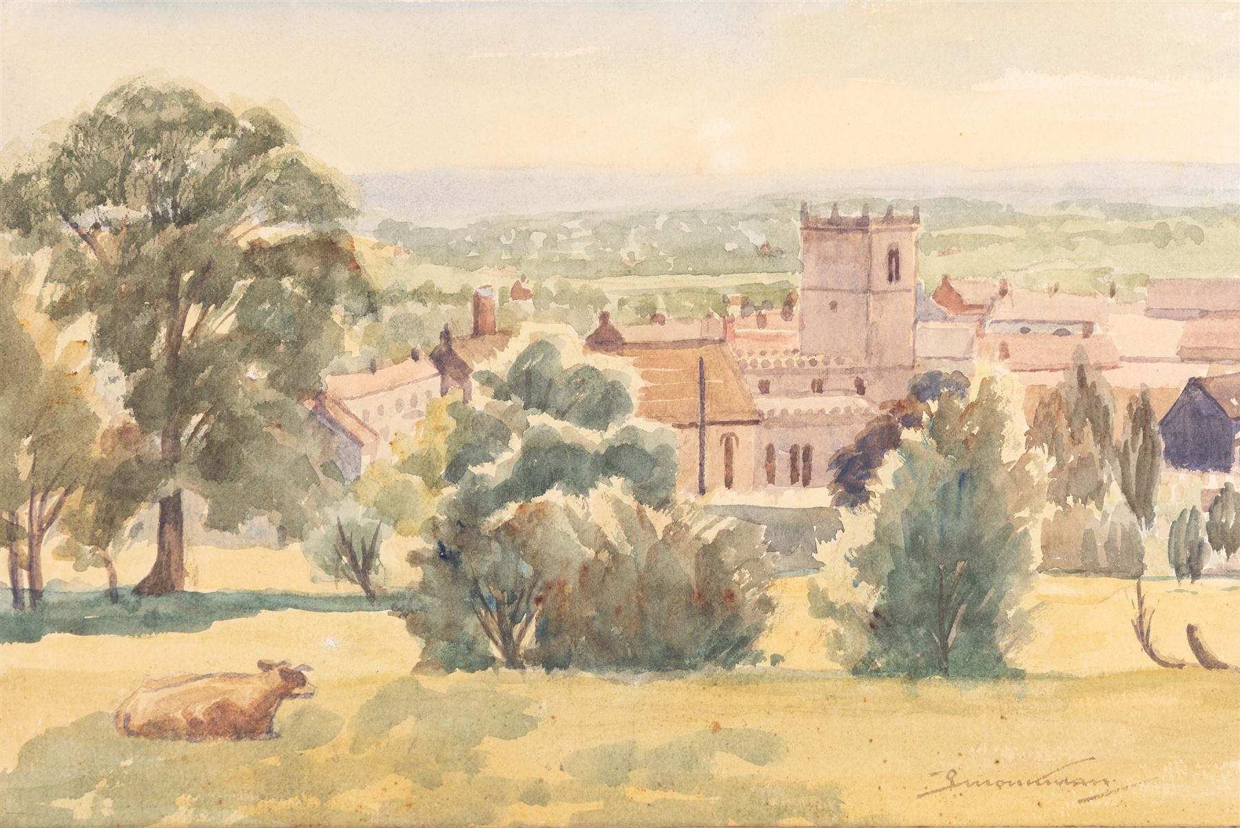 Percy Monkman (British 1892-1986): 'Kirkbymoorside', watercolour signed, titled verso 32cm x 48cm  