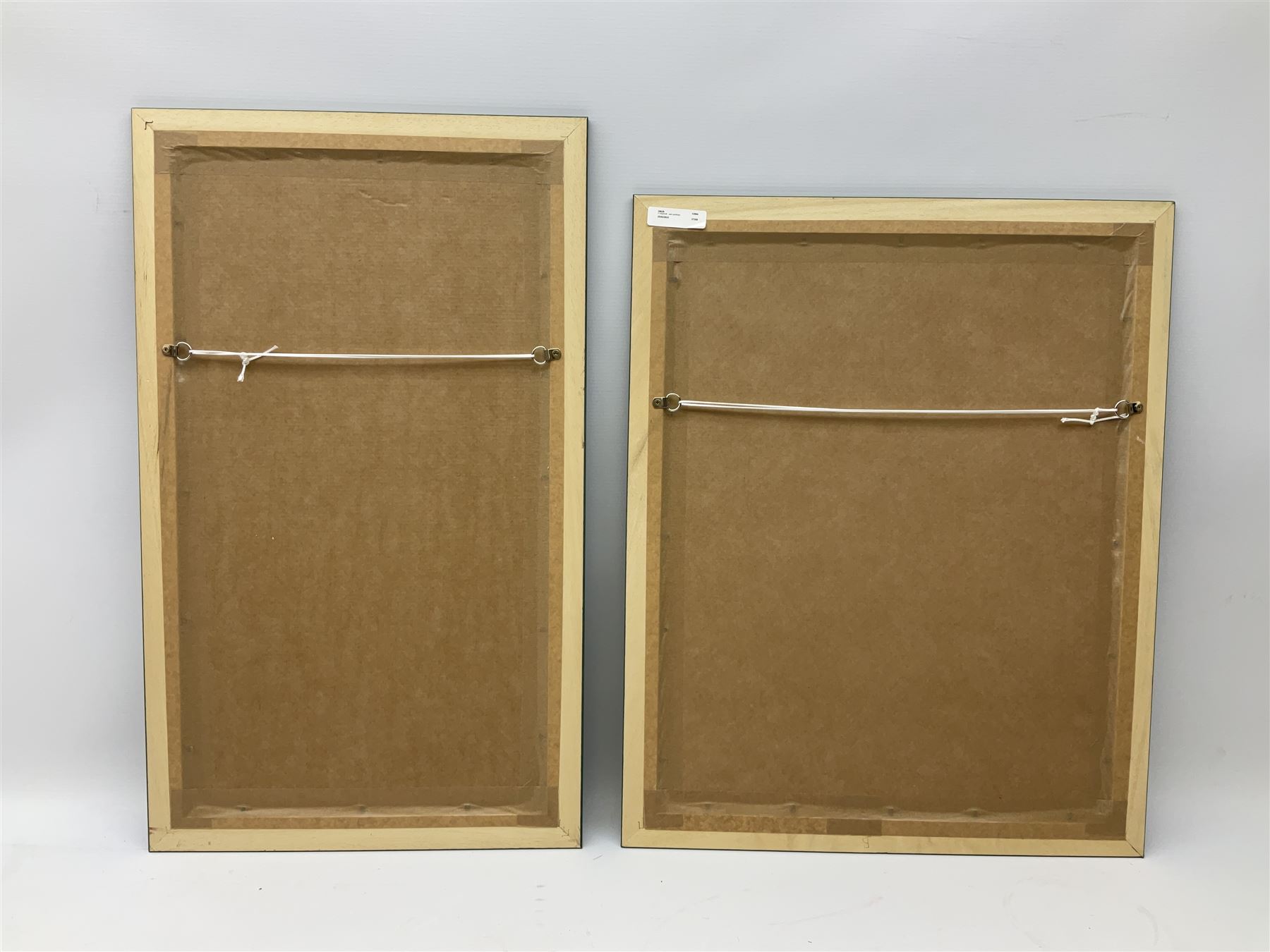 Valeko Gogiashvili (Georgian contemporary): Ballerinas in Green, near pair textured prints on board signed and dated 2004 max 60cm x 42cm (2)