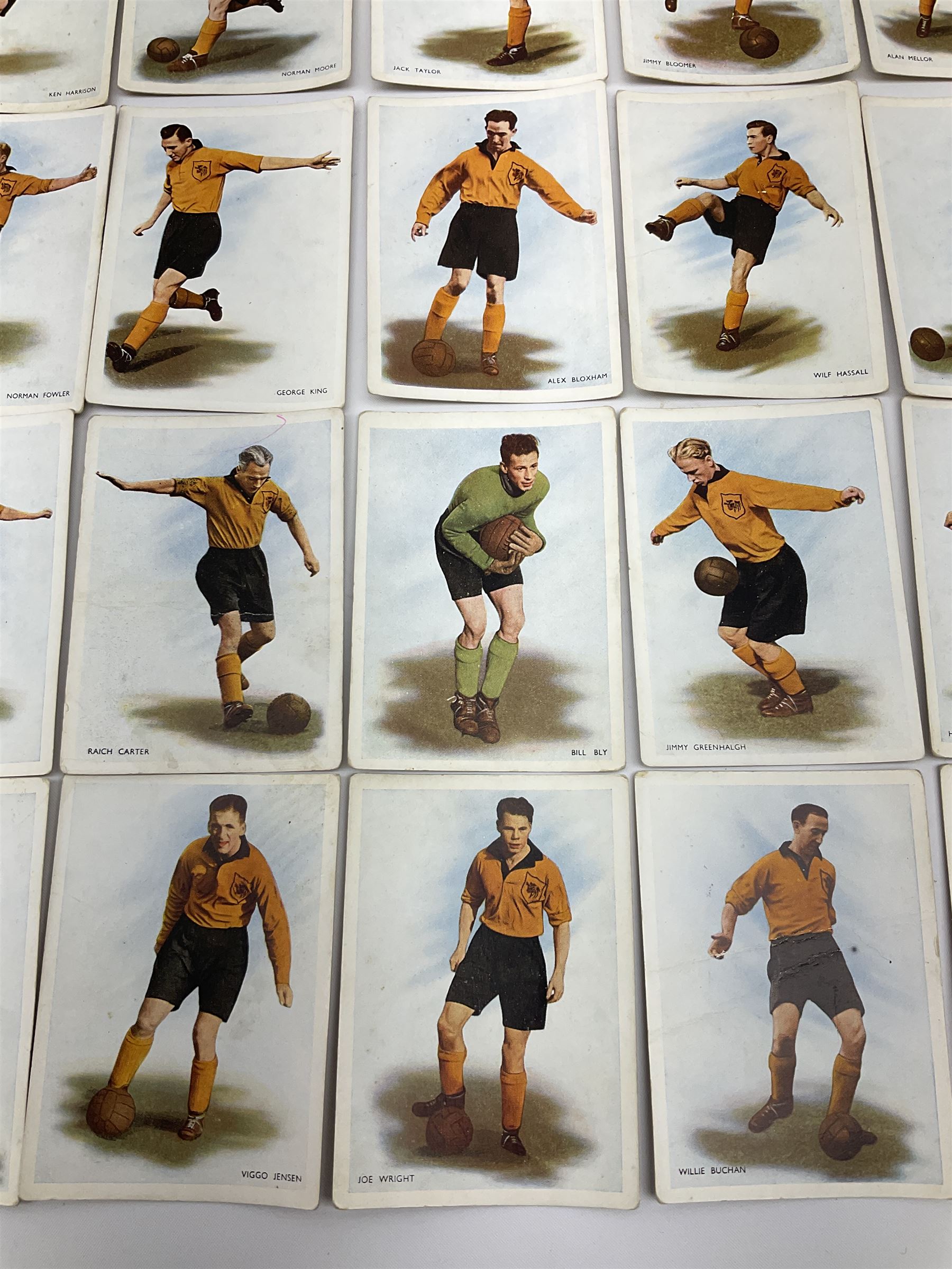 Football - Hull City - set of twenty trade cards 1950s including Raich Carter, Bill Bly etc