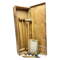 Jacques & Son croquet set, in wooden box
