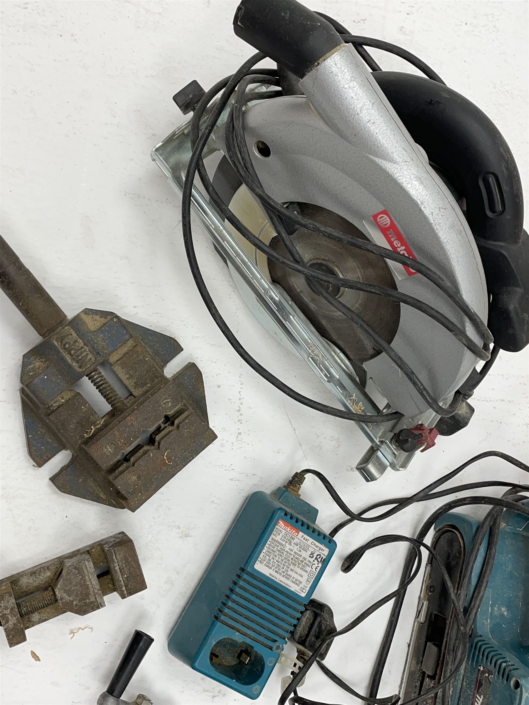 Collection of power tools and other tools Makita reciprocating saw