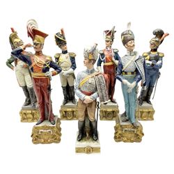 Group of seven Capodimonte figures of so