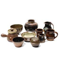 Collection of studio pottery, artists to include David Pritchard, Diana Worthy and others,...