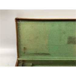 Canvas and leather bound shotgun case, up to 30.5” barrels