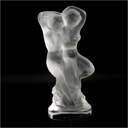 Lalique crystal group 'Le Faune' modelle