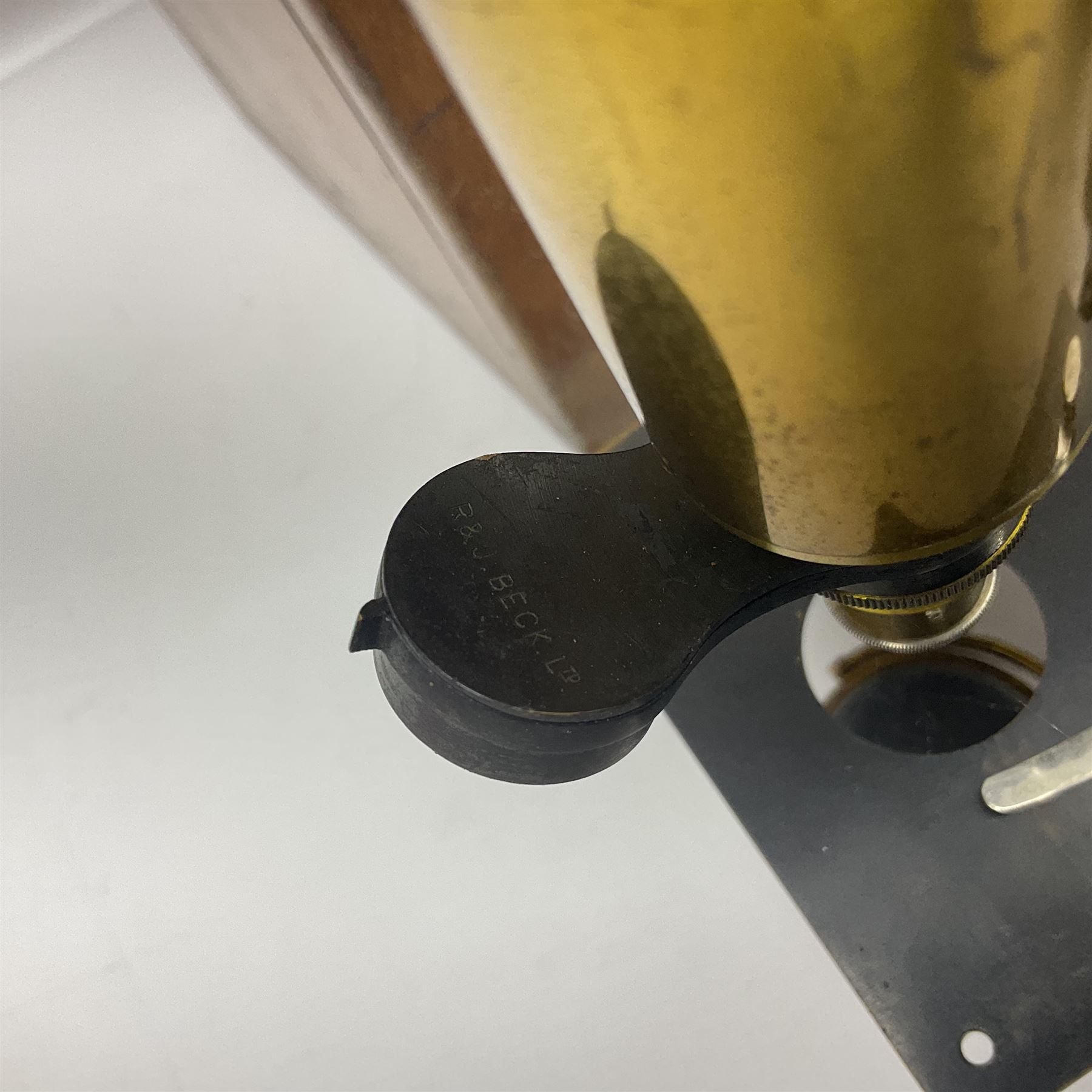 Two R & J Beck microscopes, no 22512 and no 25117, both in original wooden boxes 