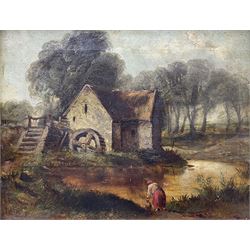 English School (Early 19th century): The Old Mill, oil on canvas unsigned 19cm x 24cm