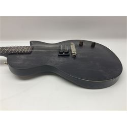 2015 American Les Paul CM (carved mahogany) electric guitar with ebonised finish, retro fitted with Seymour Duncan SH4 pick-up, serial no.150076417, L98cm overall; in Gibson soft carrying case.