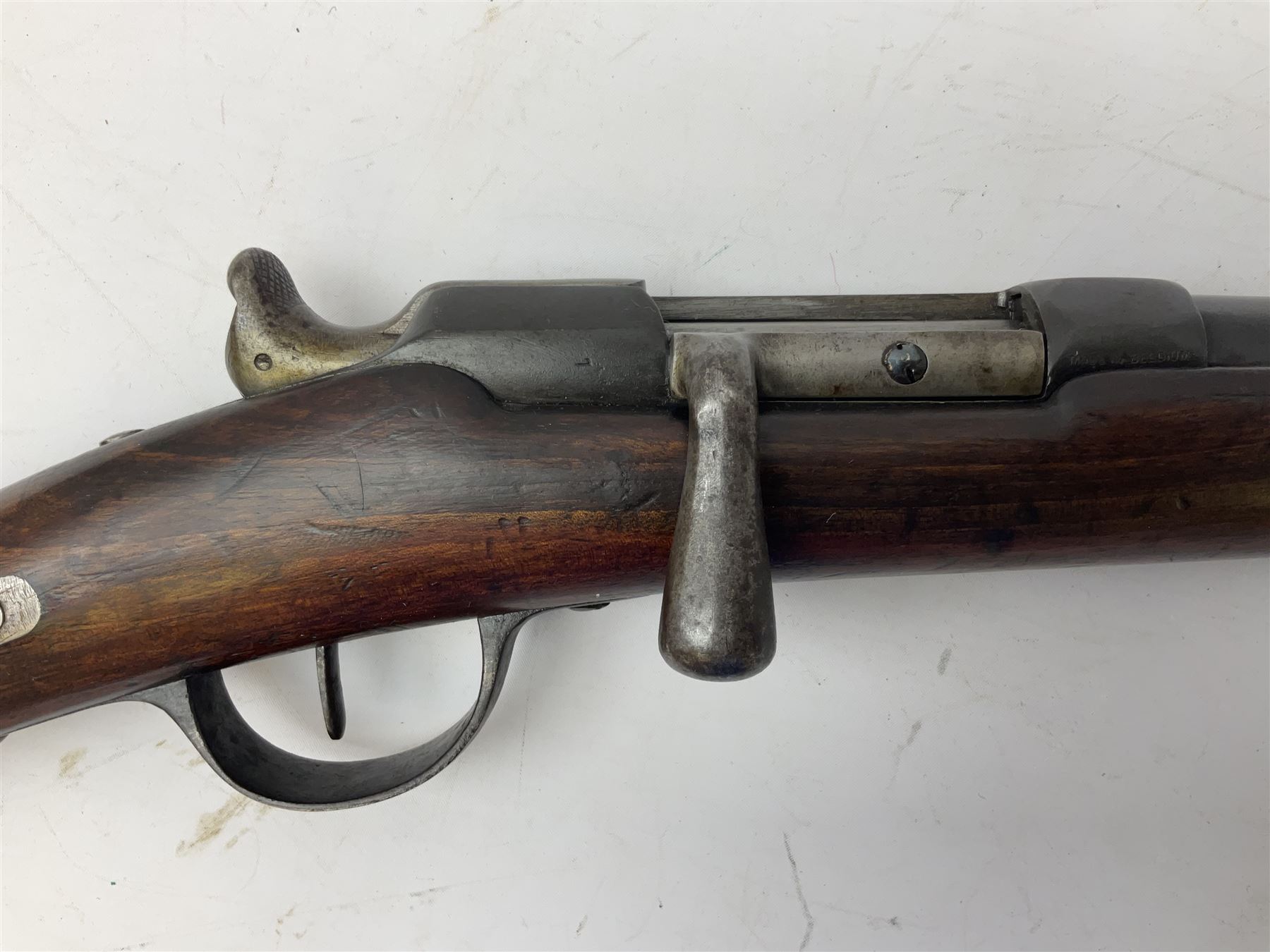 19th century Belgian Gras 12bore (from 11bore) boltaction single