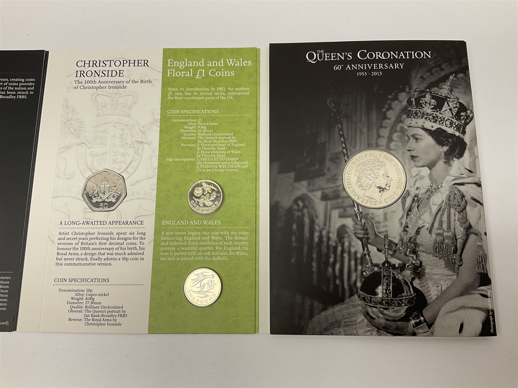 The Royal Mint United Kingdom 2013 annual coin set, in card folder 