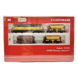Fleischmann 'N' gauge - Zugset 781006 'WIEBE-Bauzug' Ep | Model