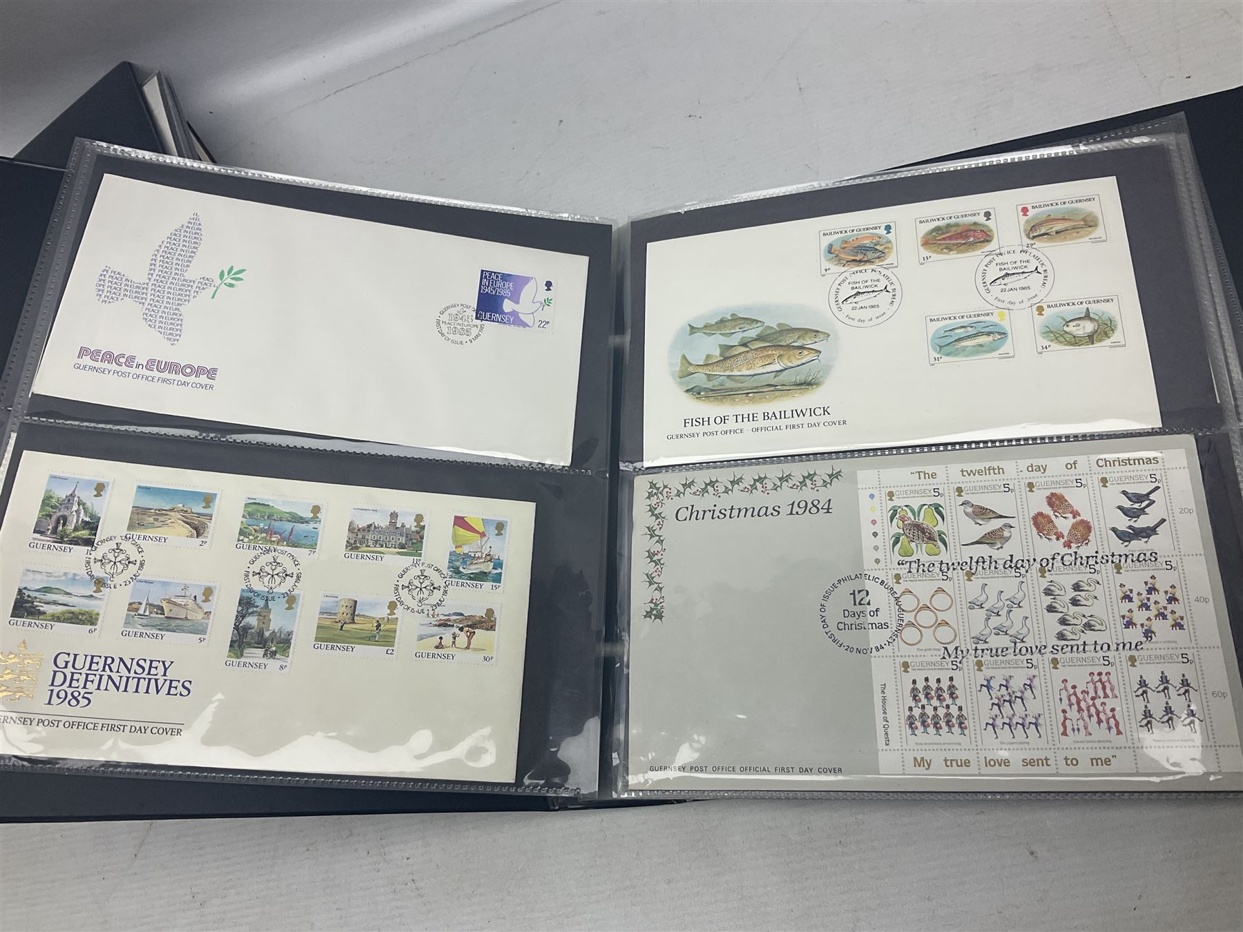 World stamps including Australia, Antigua, Canada, New Zealand, St Vincent, Republic of Maldives, Norfolk Island, Malta etc, Great British and other first day covers, Queen Elizabeth II 60th Birthday commemorative stamps etc, housed in five albums/folders and loose, in one box