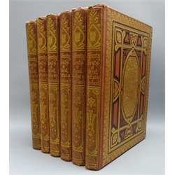  'A Series of Picturesque Views of Seats of Noblemen and Gentlemen of Great Britain and Ireland with Descriptive and Historical Letterpress' edited by Rev F.O Morris, col. illust, cloth gilt, pub. London 1870, 6vols  