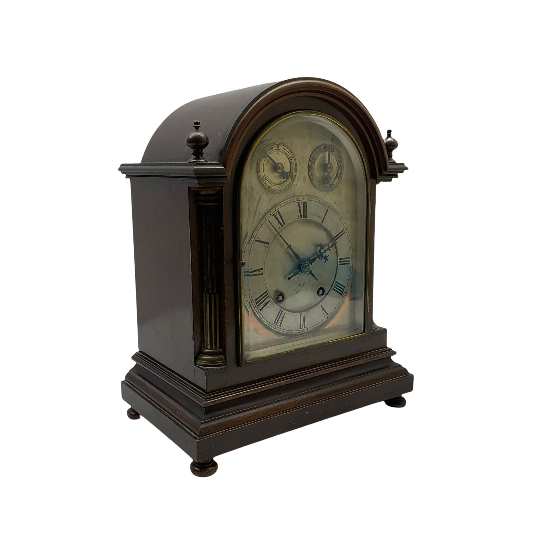 An early 20th century Winterhalder & Hoffmeier “ting tang” mantle clock
