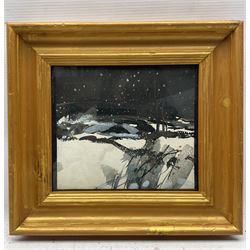 Attrib. Colin Middleton (Irish 1910-1983): 'Yorkshire Landscape', watercolour unsigned, inscribed verso 16cm x 19cm 