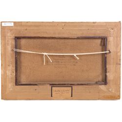 Henry Moore RA RWS (British 1831-1895): 'The Estuary of the Duddon', oil on canvas signed and dated 1871, original title label verso 30cm x 50cm