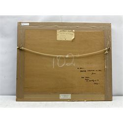 John Terris (Scottish 1865-1914): Gardening, watercolour signed 29cm x 42cm
Provenance: with Tillywally Gallery, Milnthort, Kinross-shire, label verso