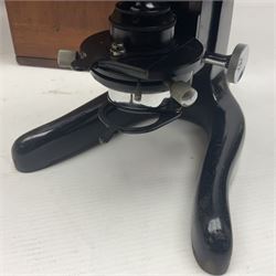 20th century W. Watson & Sons Bactil-60 binocular microscope no 143202, in original box, together with W. Watson & Sons microscope no 82904 in original box 