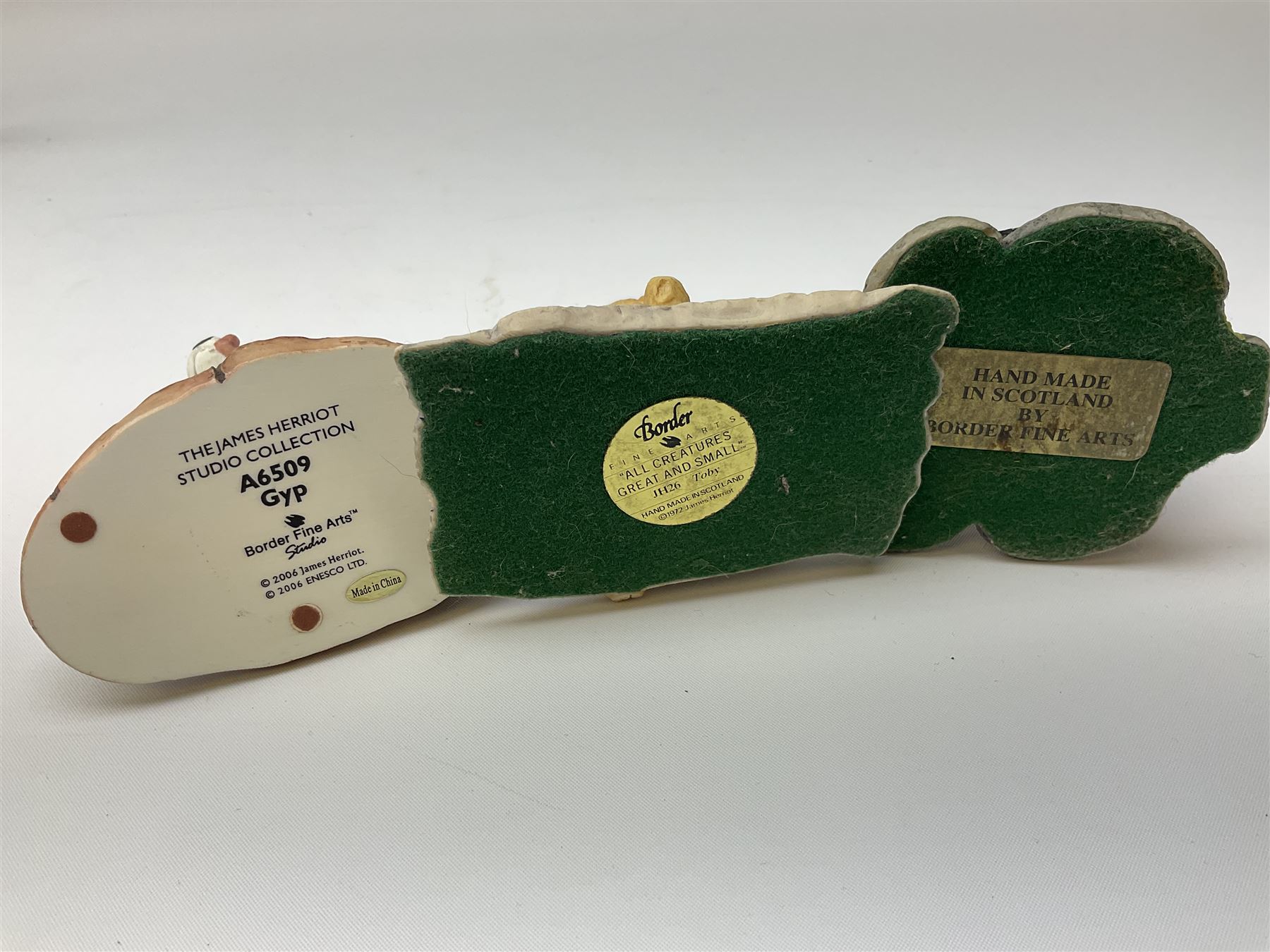 Twelve Border Fine Arts figure groups, to include Bath Time B0086, Young Farmers A1453, Monty A6739, Beagle in Jumper 610844, Sam JH21, Gyp A6509, etc  