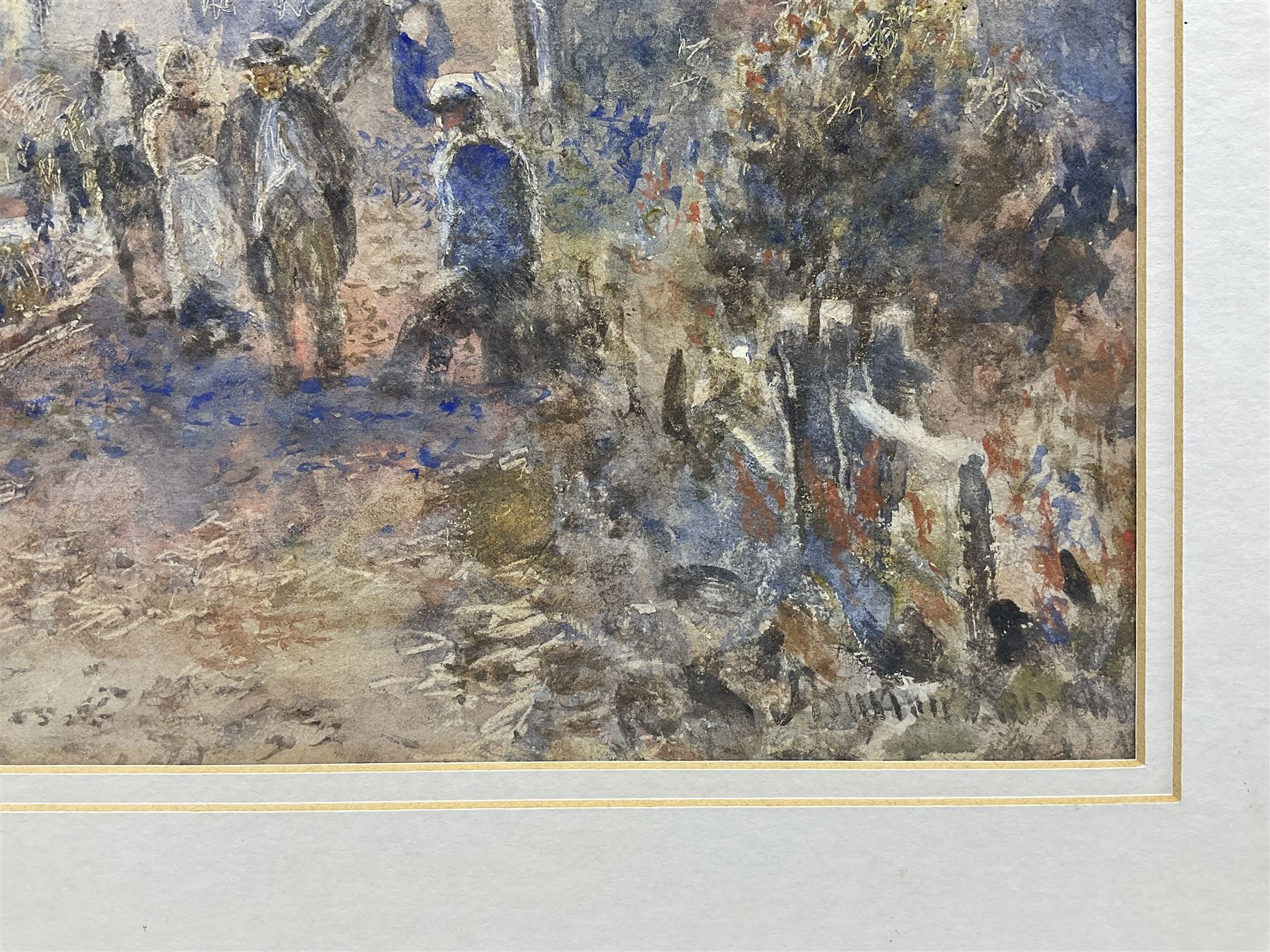 English Impressionist (Early 20th century): watercolour and gouache indistinctly signed 33cm x 49cm (mounted)
