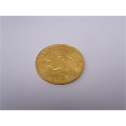  Switzerland 1935 20 Franc gold coin, restrike   