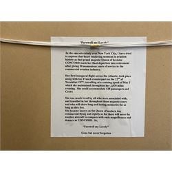 James Lishman (British 1931-2024): 'Farewell My Lovely' Panoramic View of New York, oil on board signed, titled verso 60cm x 87cm 