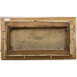 Manner of Claude T Stanfield Moore (British 1853-1901): Busy Shipping scene Pool of London, oil on canvas unsigned 27cm x 58cm 