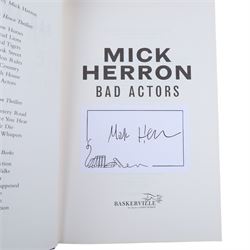 Mick Heron signed first edition novels, to include 'Joe Country' 'Secret Hours' 'Clown Town' and 'Spook Street', together with other signed novels