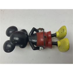 Pelham Puppet - Tyrolean Girl in yellow box; three 'A' Team action figures; clockwork plastic Mickey Mouse figure; and seven various fashion dolls (12)