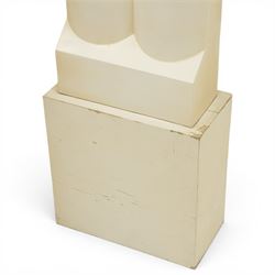 Robert Clatworthy RA (British 1928-2015): 'Figure I', pair of cast fibreglass resin sculptures in white finish, W33cm D16cm H110cm
Provenance: Illustrated on page 119 of the artist's catalogue raisonne; gifted directly by the artist to the vendor's partner