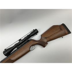 Air-Arms TX200 .22 underlever air rifle with Hawke telescopic sights, serial no.047630, L98.5cm overall