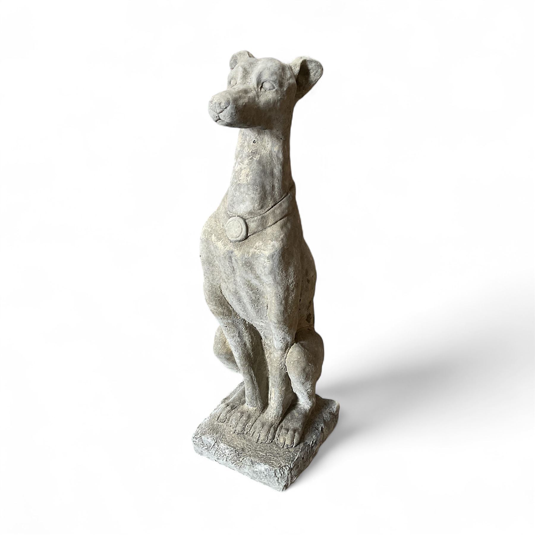 Cast stone Italian hound 
