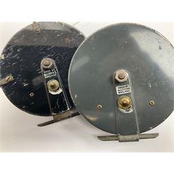 Eight fishing reels including S. Allcock & Co Ltd 'Easicast', 'Black Knight', 'Duco', 'Delmatic', 'The No.2 Felton Crosswind', etc (5)