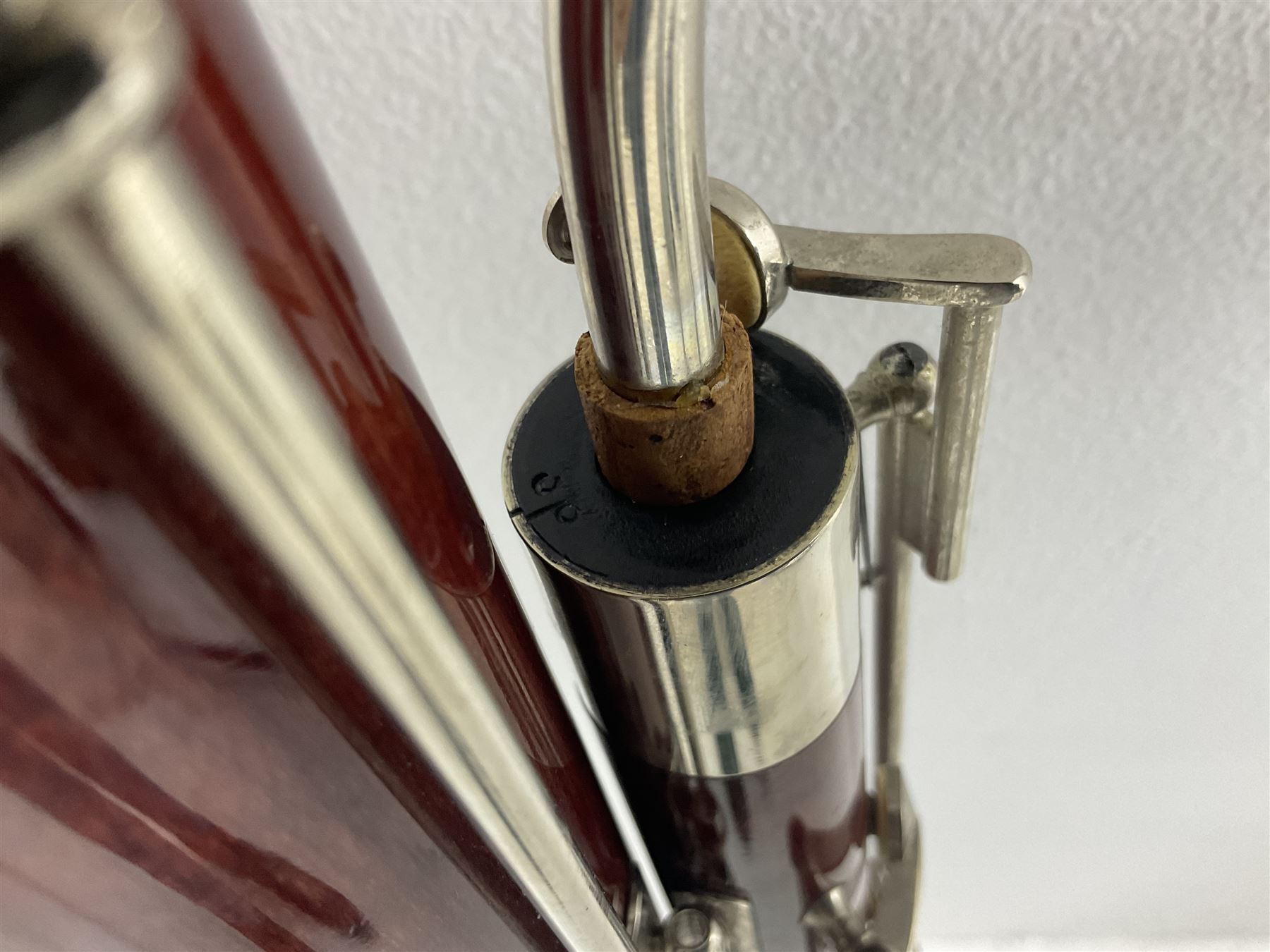 Lafleur bassoon imported by Boosey & Hawkes from Czechoslovakia, serial no.8 2600; in fitted hard carrying case with crooks and accessories