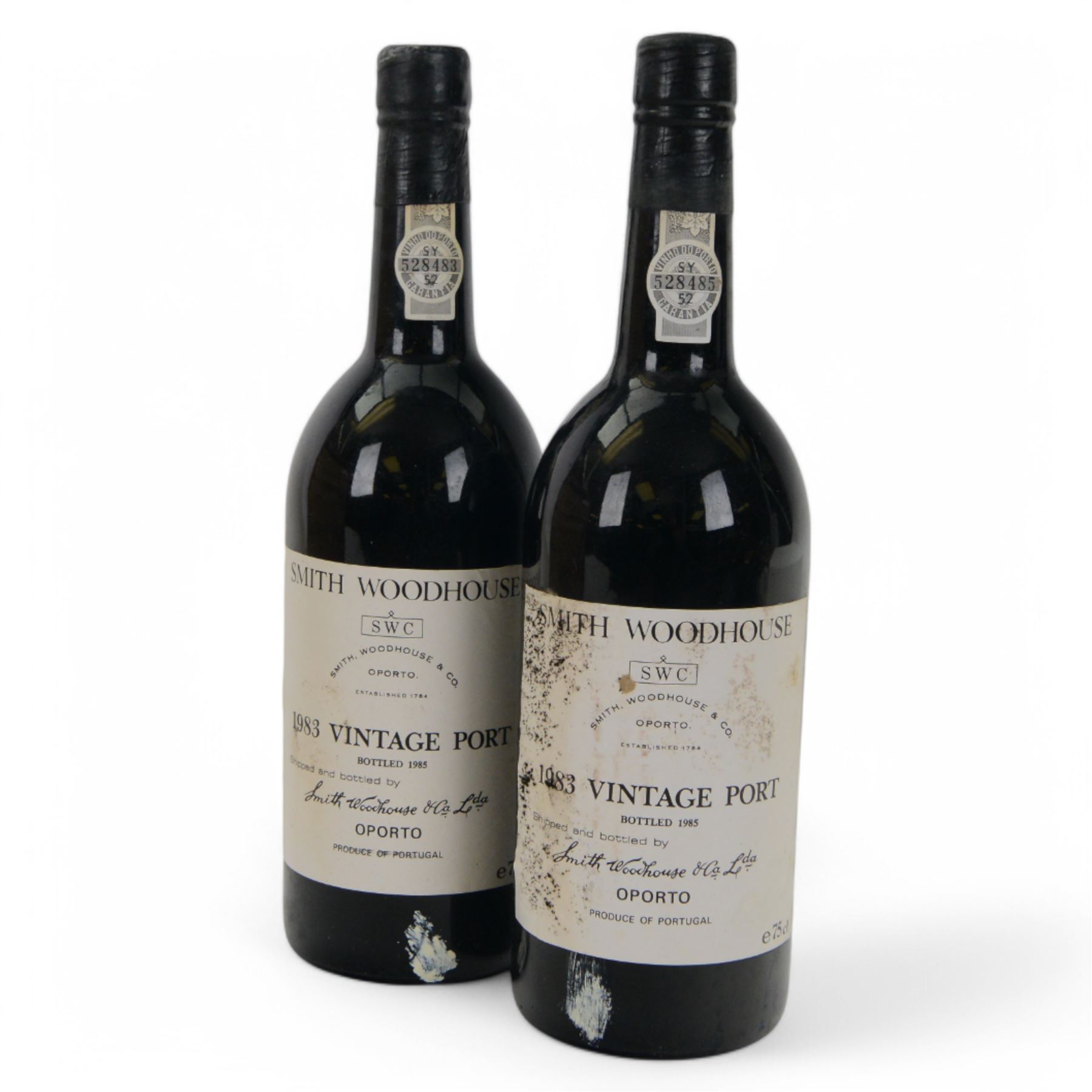 Smith Woodhouse & Co 1983 vintage port, 75cl unknown proof, twelve bottles, cased