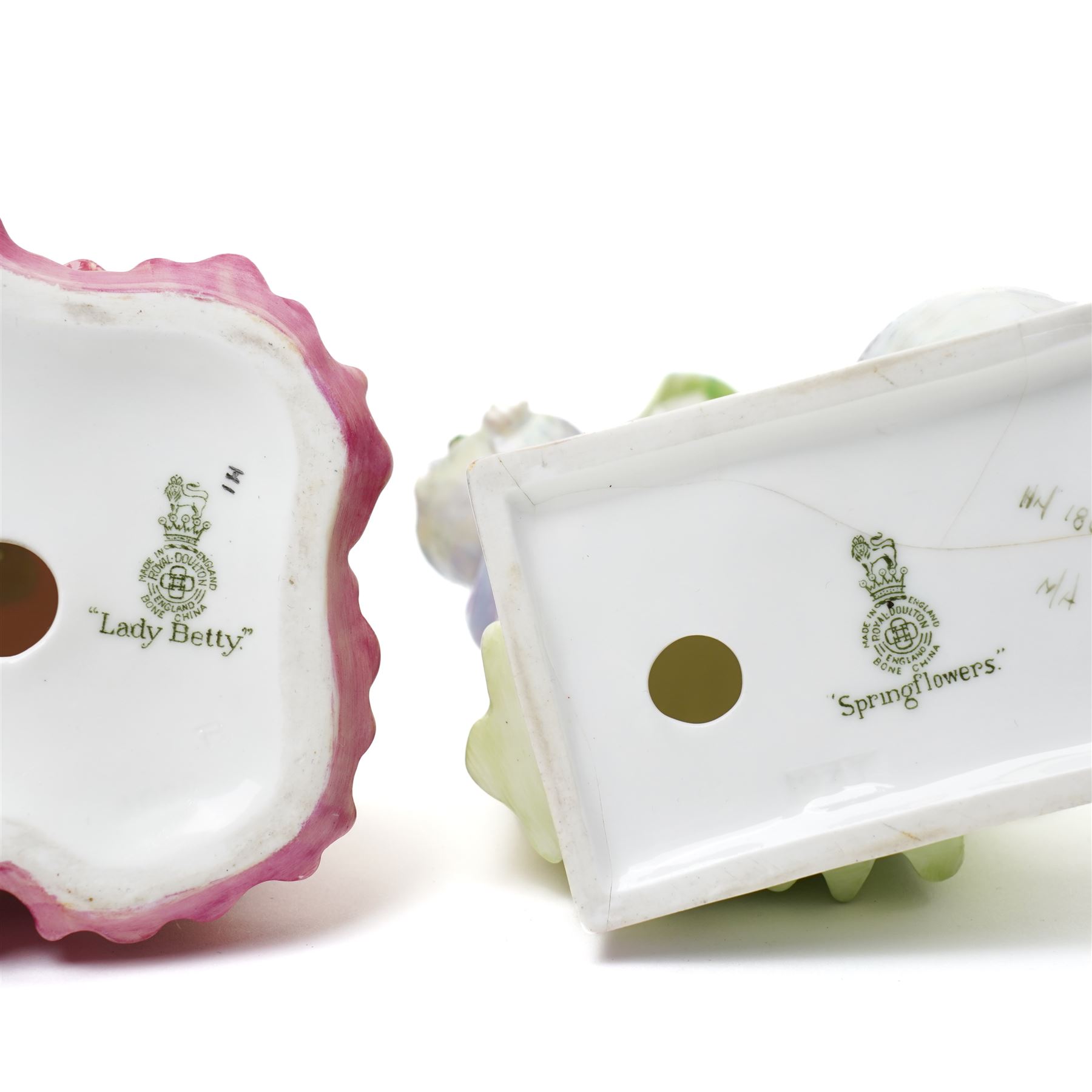 Four Royal Doulton figures, comprising Lady April HN1598, Springflowers HN1807, Suzette and Lady Betty HN1577 (4)