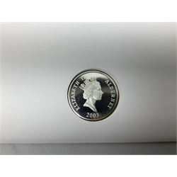 Eight coin covers including, 'Her Majesty Queen Elizabeth II 70th Birthday' containing a 1996 Canadian one ounce silver coin, three coin covers commemorating the 21st Birthday of HRH Prince William each containing a silver coin, '1895 1952 A Tribute to HM King George VI' containing a South Africa 1952 five shilling coin, 'The Notting Hill Carnival' containing a 1998 fifty pence etc (8)