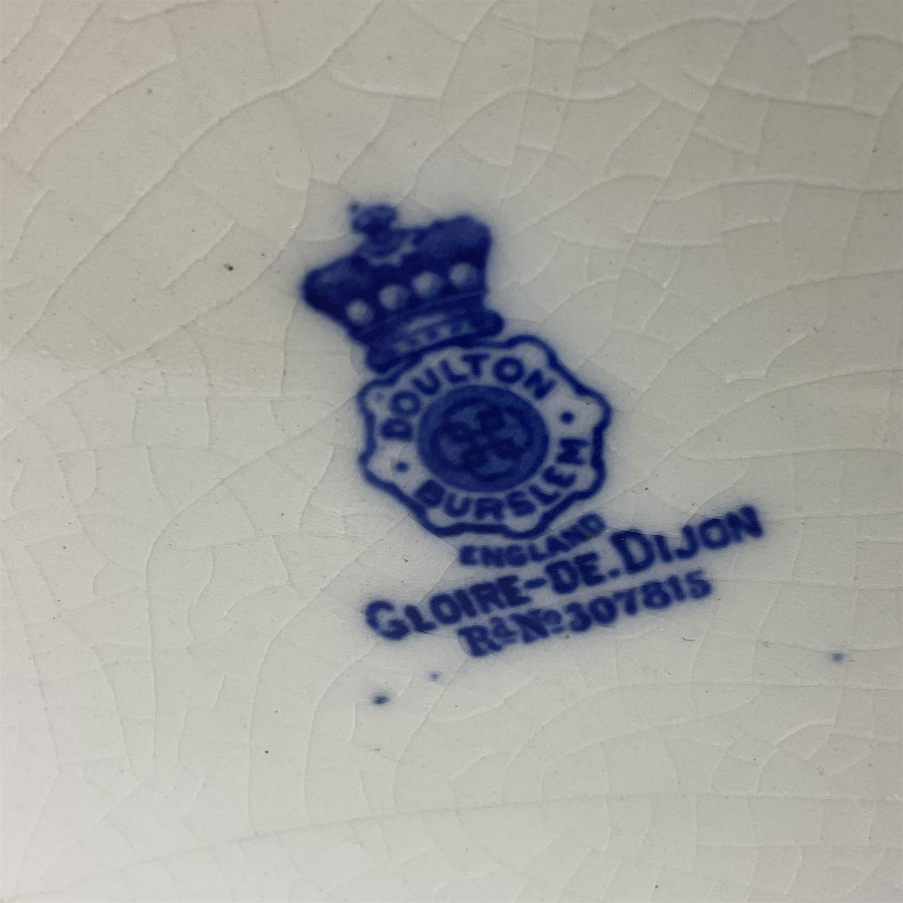 Doulton Burslem vase with fluted rim, in the Gloire-de-Dijon pattern H31cm