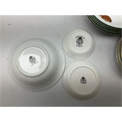 Group of Royal Worcester Evesham pattern tea and dinner wares, to include lidded tureens, dinner plates, tea cups and saucers, bowls, quiche dish, salt and pepper shakers, together with other Royal Worcester ceramics to include 'Mayfield' pattern boxed serving plate etc (56 pcs approx)