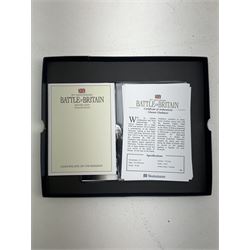 Five Queen Elizabeth II Bailiwick of Guernsey 2010 silver proof five pound coins, from the '70th Anniversary Battle of Britain Silver Coin Collection', some with certificates