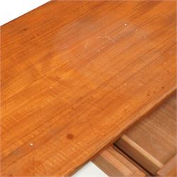 Austinsuite - mid-20th century teak dressing table or desk, fitted with seven drawers