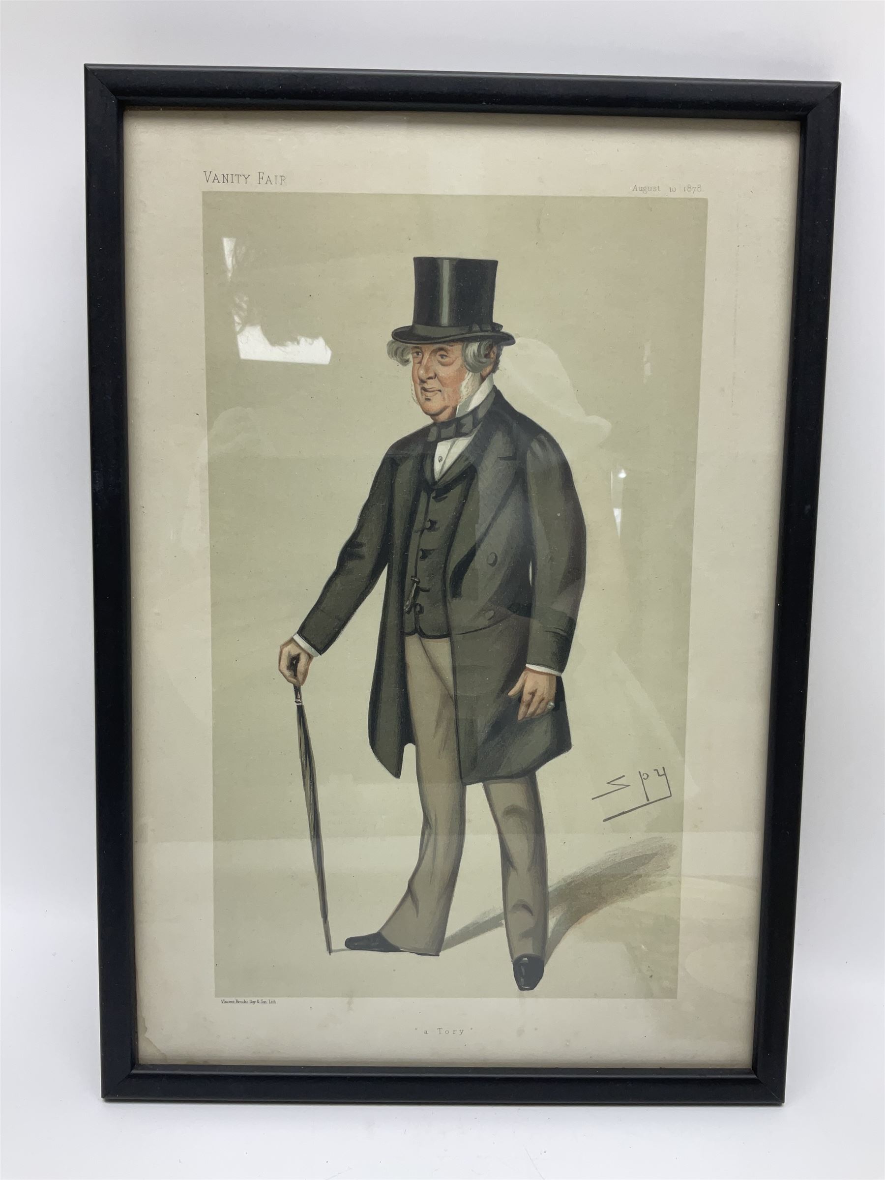 Vanity Fair Spy print, a Tory, together with six Royal Staffordshire the Biarritz side plates, and a collection of posters and ephemera 
