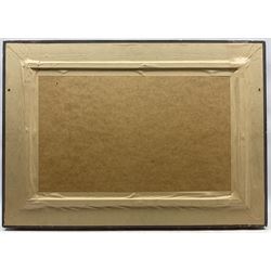 William Arthur Laurie Carrick (Scottish 1879-1964): View over Stonehaven Harbour, oil on board signed 34cm x 55cm