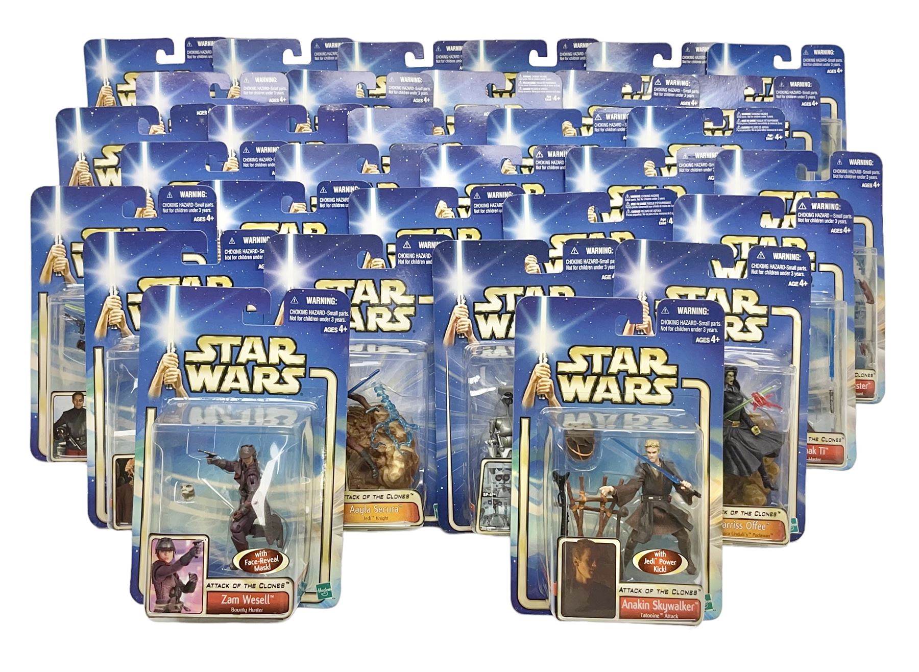 Star Wars - Attack of the Clones - thirty-two carded ac | Toys
