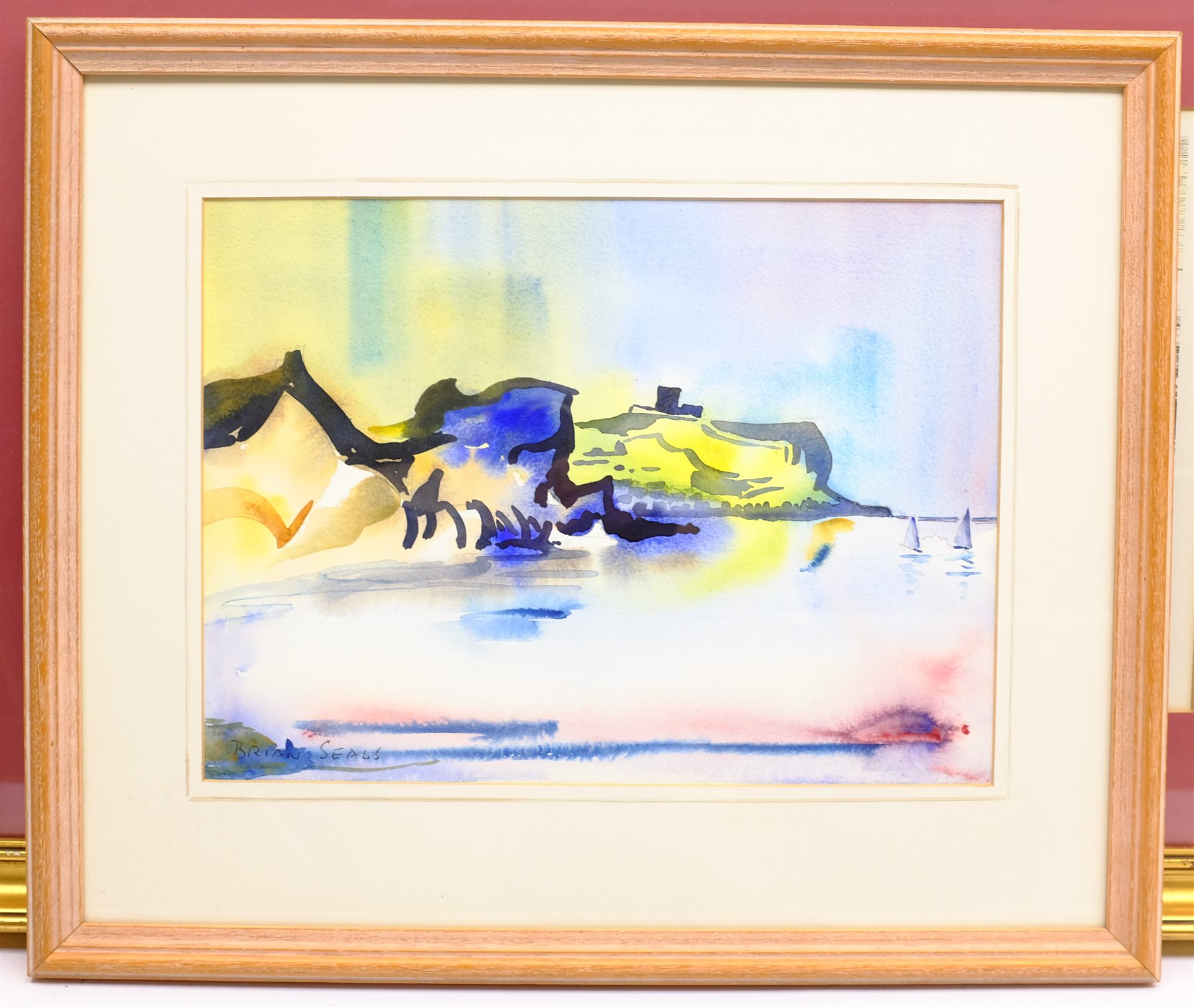 Peter Maslin (British Contemporary): The Spa and South Bay Scarborough, limited edition coloured lithograph signed and numbered 1/200 in pencil 29cm x 53cm; after Percy Hope: Grand Hotel and Rotunda, colour print 34cm x 48cm; Brian Seals (British Contemporary): Scarborough from Cayton Bay, watercolour signed 27cm x 37cm (3)