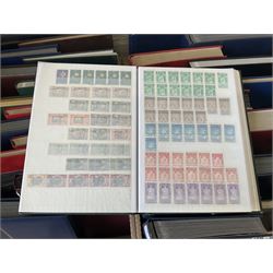 Great British and World stamps, including Norway, Egypt, Korea, Palestine, Iran, China, Switzerland, housed in various stockbooks, albums, and folders