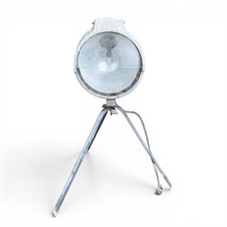 Bullfinch Lighting - collection of three gas floodlights on tripod bases (Medium Stands)