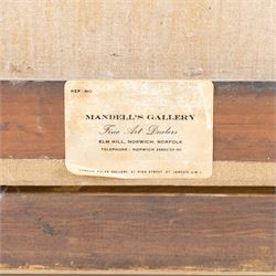 William Anslow Thornley (British fl.1858-1898): Shipping off Tynemouth, oil on canvas signed with pseudonym 'C Thornbery' 44cm x 80cm 
Provenance: with the Mandell Gallery, Norwich, label verso