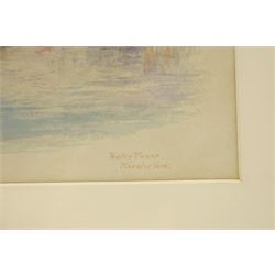 George Fall (British 1848-1925): 'Water Tower - Minster York', watercolour signed and titled 26.5cm x 20.5cm