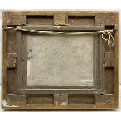 George Smith (Scottish 1870-1934): Harvesting, oil on board signed 30cm x 40cm 
Provenance: with Doig Wilson & Wheatley, Edinburgh, label verso